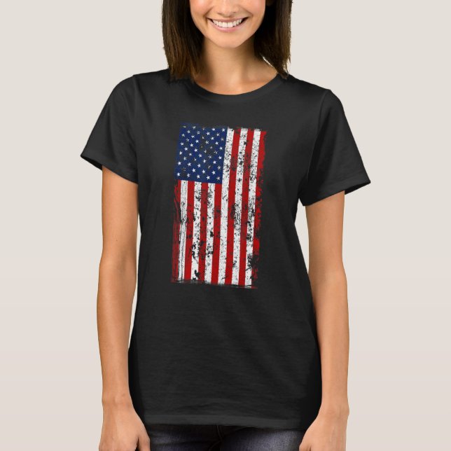Camiseta Bandeira Americana Incomodada (Frente)
