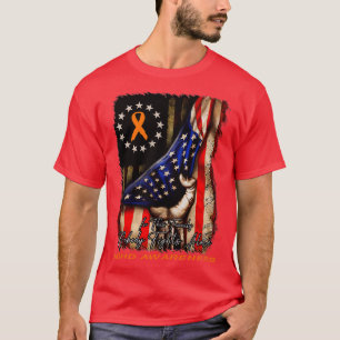 Camiseta Bandeira Americana Incomodada Ninguém Lida Sozinho