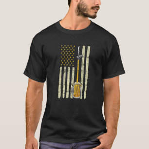 Camiseta Bandeira Americana Incomodada Toca Beer Humoricame
