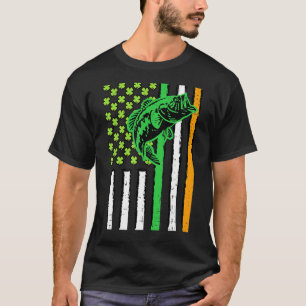 Camiseta Bandeira Americana Irlandesa Usa Pesca Peixe Dia D