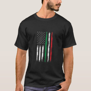 Camiseta Bandeira Americana Itália Raízes Itália Patriótica