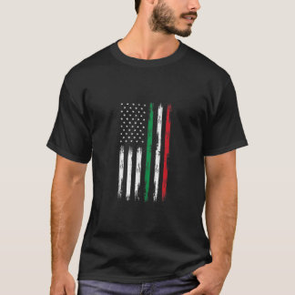 Camiseta Bandeira Americana Itália Raízes Itália Patriótica