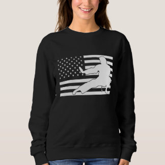 Camiseta Bandeira Americana Karate American Flag Karate