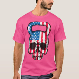 Camiseta Bandeira Americana Kettlebell - Corpo de Levantame
