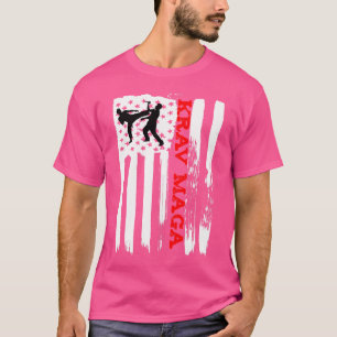Camiseta bandeira americana Krav Maga Mma Tshirt marcial is