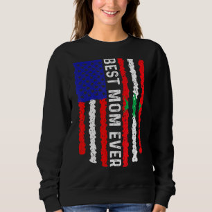 Camiseta Bandeira Americana Líbano Melhor Mãe Família