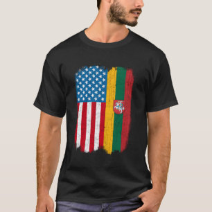 Camiseta Bandeira Americana Lituânia
