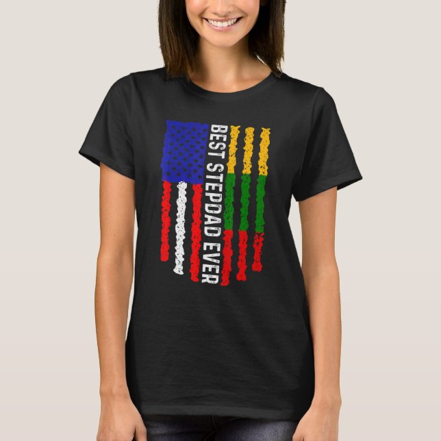 Camiseta Bandeira Americana Lituânia Sinalizador Melhor Ste (Frente)