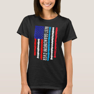 Camiseta Bandeira Americana Luxemburgo Melhor Avó Ever F