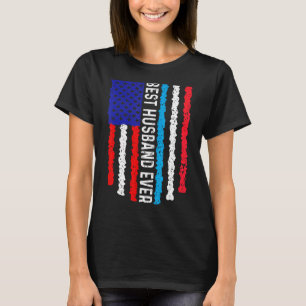 Camiseta Bandeira Americana Luxemburgo Melhor Marido De Tod
