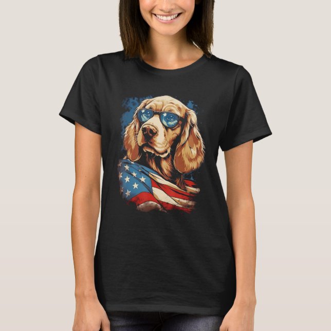 Camiseta Bandeira Americana Majestosa 4º De Julho (Frente)