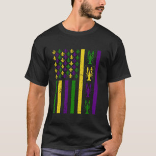 Camiseta Bandeira Americana Mardi Gras Outfit USA Patri