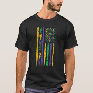 Camiseta Bandeira Americana Mardi GrasMardi Gras Outfit