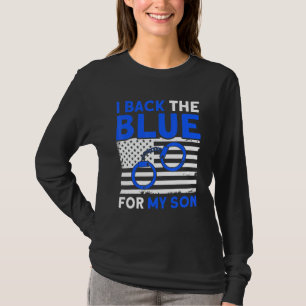 Camiseta Bandeira Americana Masculina Eu Apoio O Azul Pelo