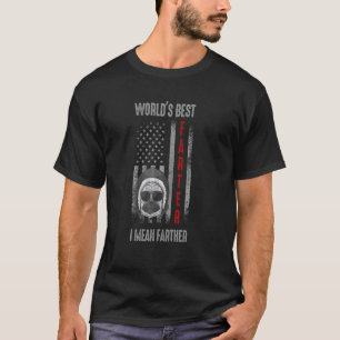 Camiseta Bandeira Americana Melhor Fartador do Mundo Melhor
