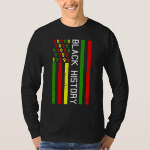 Camiseta Bandeira Americana Mês da História Negra BLM Pan M