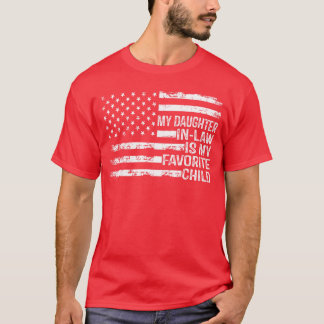 Camiseta Bandeira Americana Minha Nora é Meu Filho Favorito