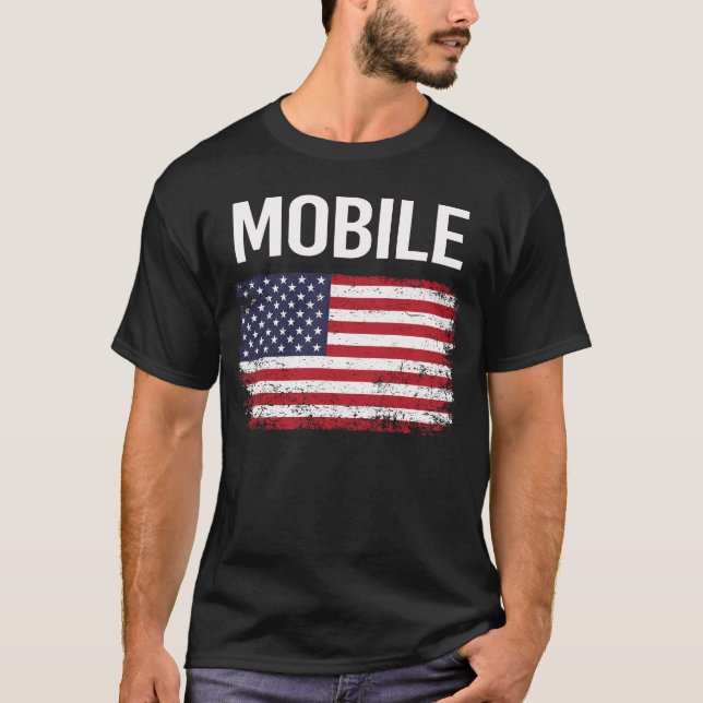 Camiseta Bandeira Americana Móvel (Frente)