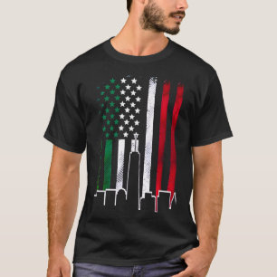 Camiseta Bandeira Americana na Linha do Céu Italiano NYC