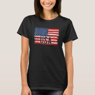 Camiseta Bandeira Americana No Dia 4 De Julho