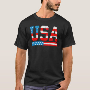 Camiseta Bandeira Americana No Dia 4 De Julho Da América Do