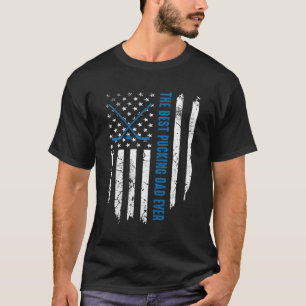 Camiseta Bandeira Americana O Melhor Pai De Enxergar O Hóqu
