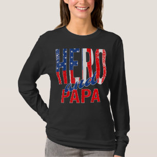 Camiseta Bandeira Americana Óculos de sol Todos os Vovô Ame