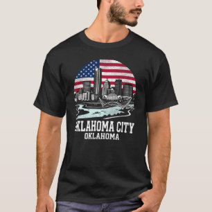 Camiseta Bandeira Americana Oklahoma City OKC