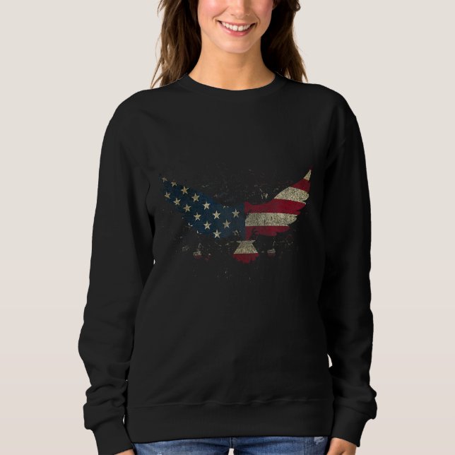 Camiseta Bandeira Americana para Homens Mulheres Crianças e (Frente)