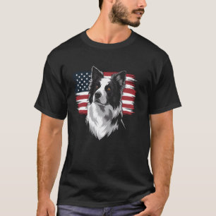 Camiseta Bandeira Americana Pastor Alemão Raça Patriótica