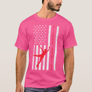 Camiseta Bandeira Americana Patinagem Artística Patinador P