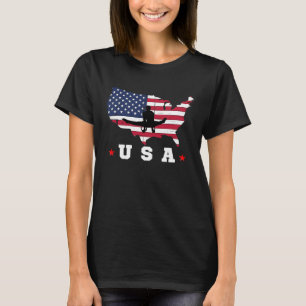 Camiseta Bandeira Americana Patriota Desportiva Americana F