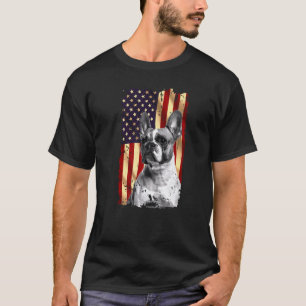 Camiseta Bandeira Americana Patriota Francesa Bandeira Amer