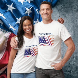 Camiseta Bandeira Americana - Patriota - Nós As Pessoas - 