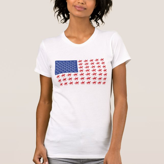 Camiseta Bandeira Americana Patriótica (Frente)