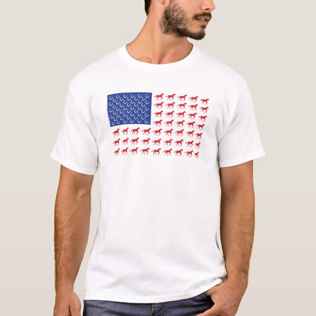 Camiseta Bandeira Americana Patriótica (Frente)