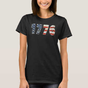 Camiseta Bandeira Americana Patriótica 1776