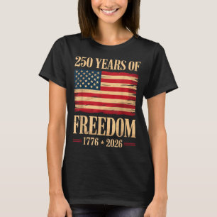 Camiseta Bandeira americana patriótica 4 de julho 250 anive