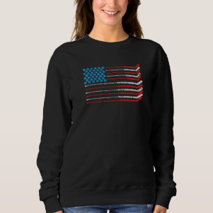Camiseta Bandeira Americana Patriótica 4 de julho Hockey T