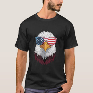 Camiseta Bandeira Americana Patriótica Águia 4 De Julho