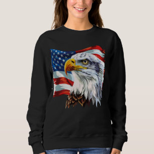 Camiseta Bandeira Americana Patriótica Bald Eagle legal dos