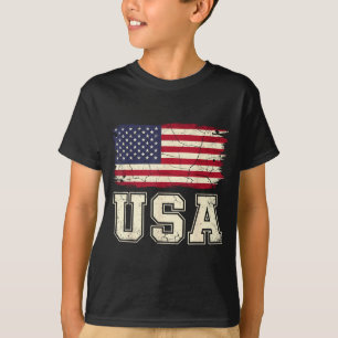 Camiseta Bandeira americana patriótica bandeira americana 4