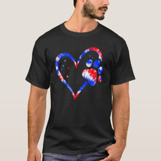 Camiseta Bandeira Americana Patriótica Cachorro & Gato Impr