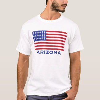 Camiseta Bandeira Americana Patriótica com detalhes do Ariz