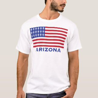 Camiseta Bandeira Americana Patriótica com detalhes do Ariz
