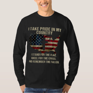 Camiseta Bandeira Americana Patriótica do Orgulho Americano