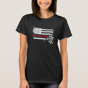 Camiseta Bandeira Americana Patriótica Drag Boat Racing Spe