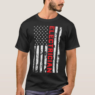 Camiseta Bandeira Americana Patriótica Eletrônica