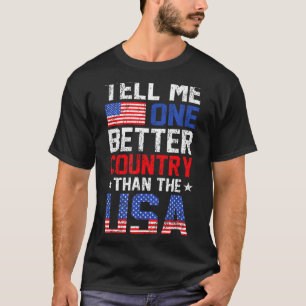 Camiseta Bandeira americana patriótica engraçada do dia da 
