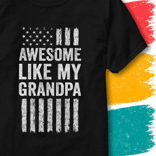 Camiseta Bandeira Americana Patriótica Incrível Como Meu Av